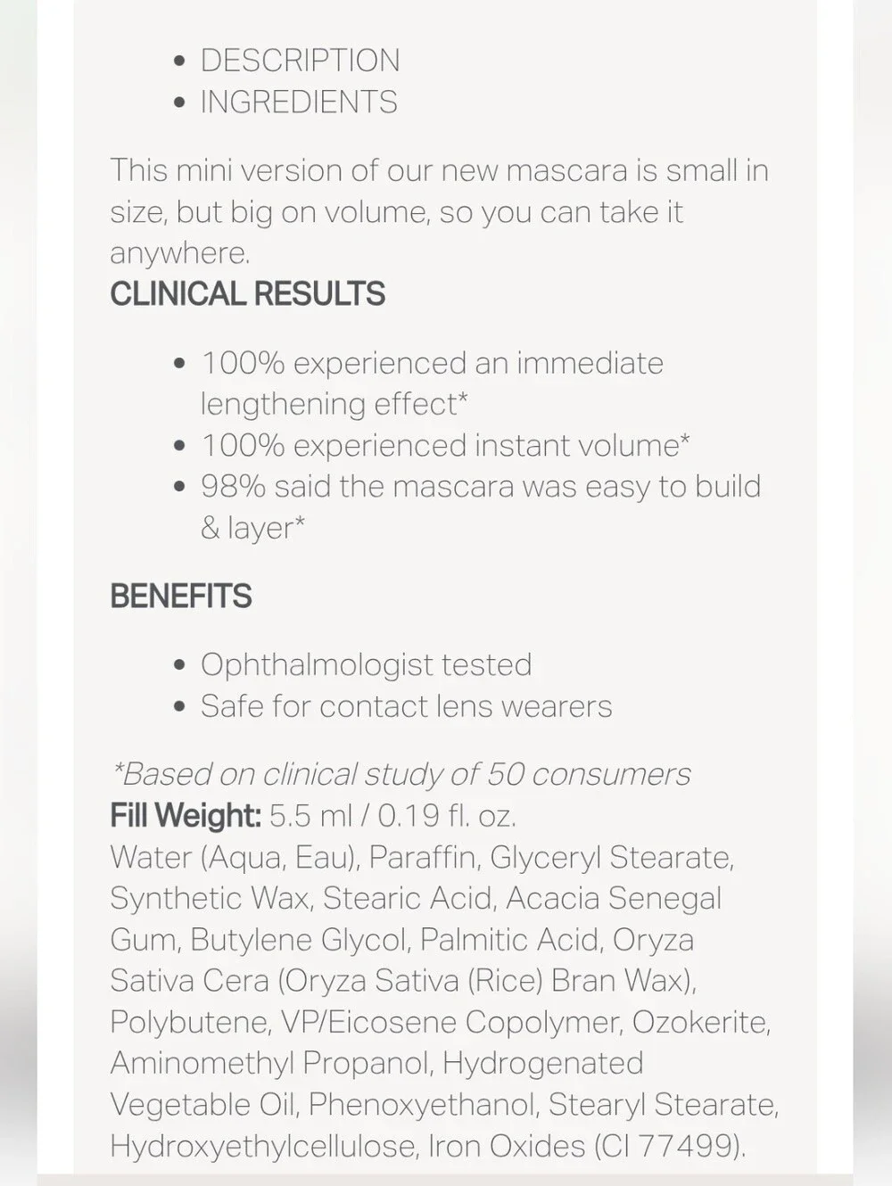 Morphe Make It Big Volumizing Mascara- Mini